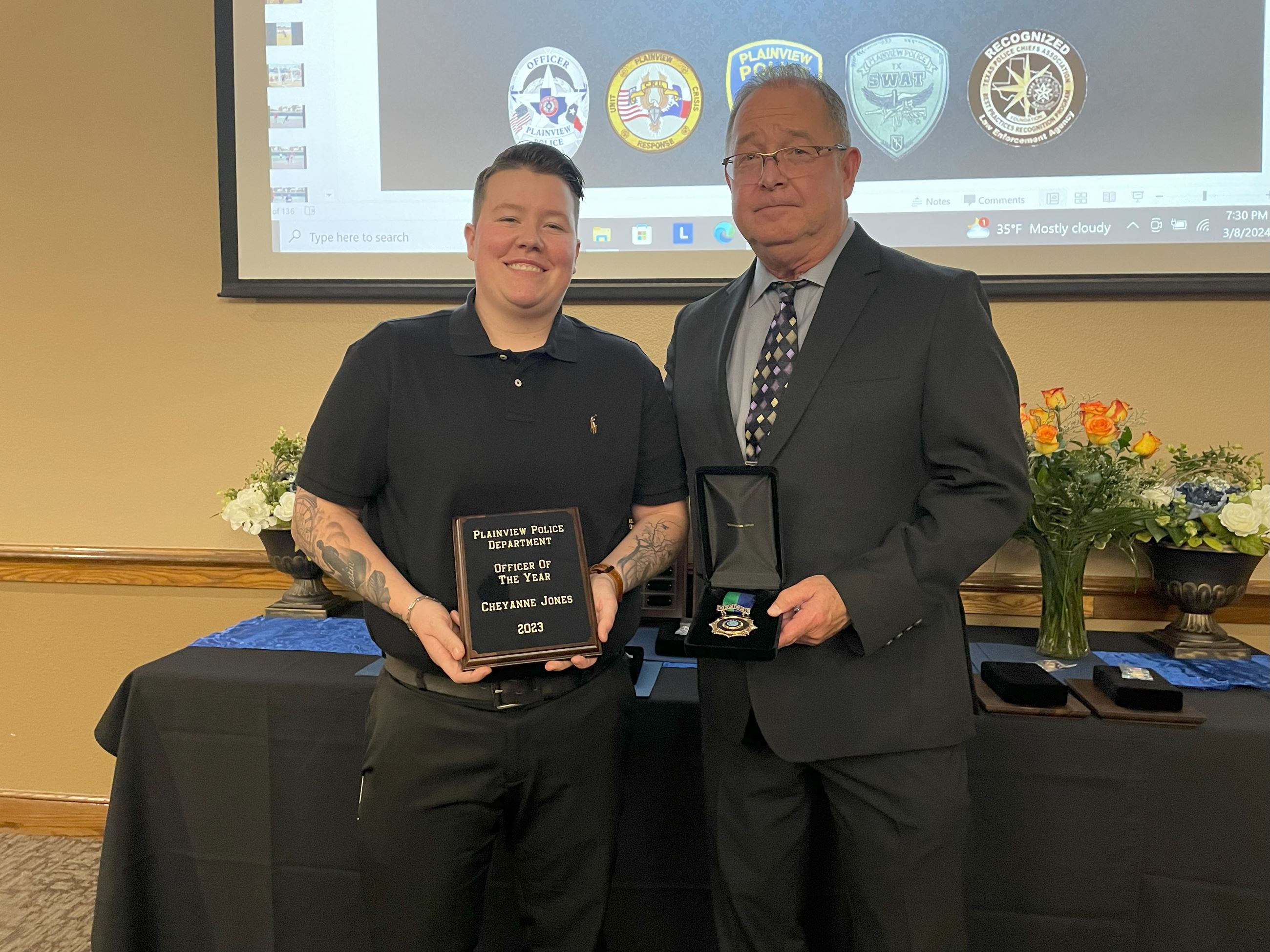 Jones Officer of Year 2